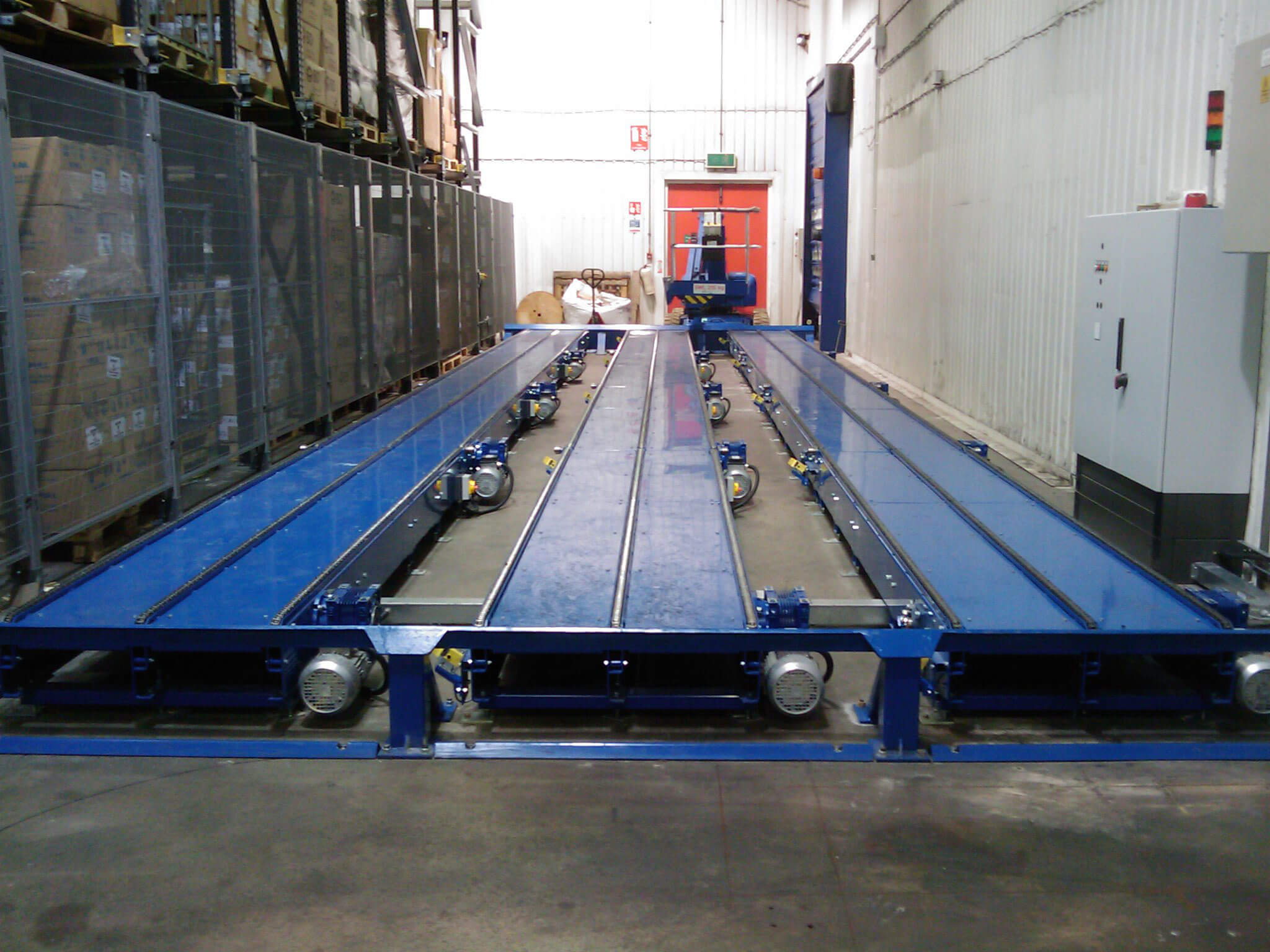 chain conveyor lineup